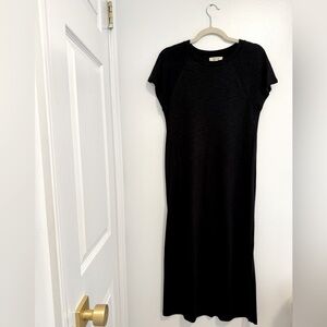 Madewell Cotton Black Midi Dress Small